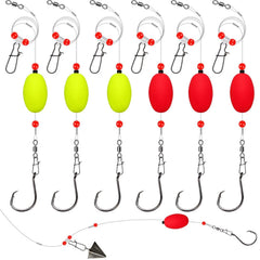 Dovesun fish finder rig with float assembled, 20.5 inch surf fishing setup