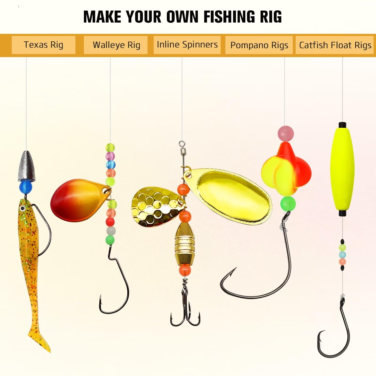 Dovesun A-Glow fishing beads 0.38in 10mm, 120pcs