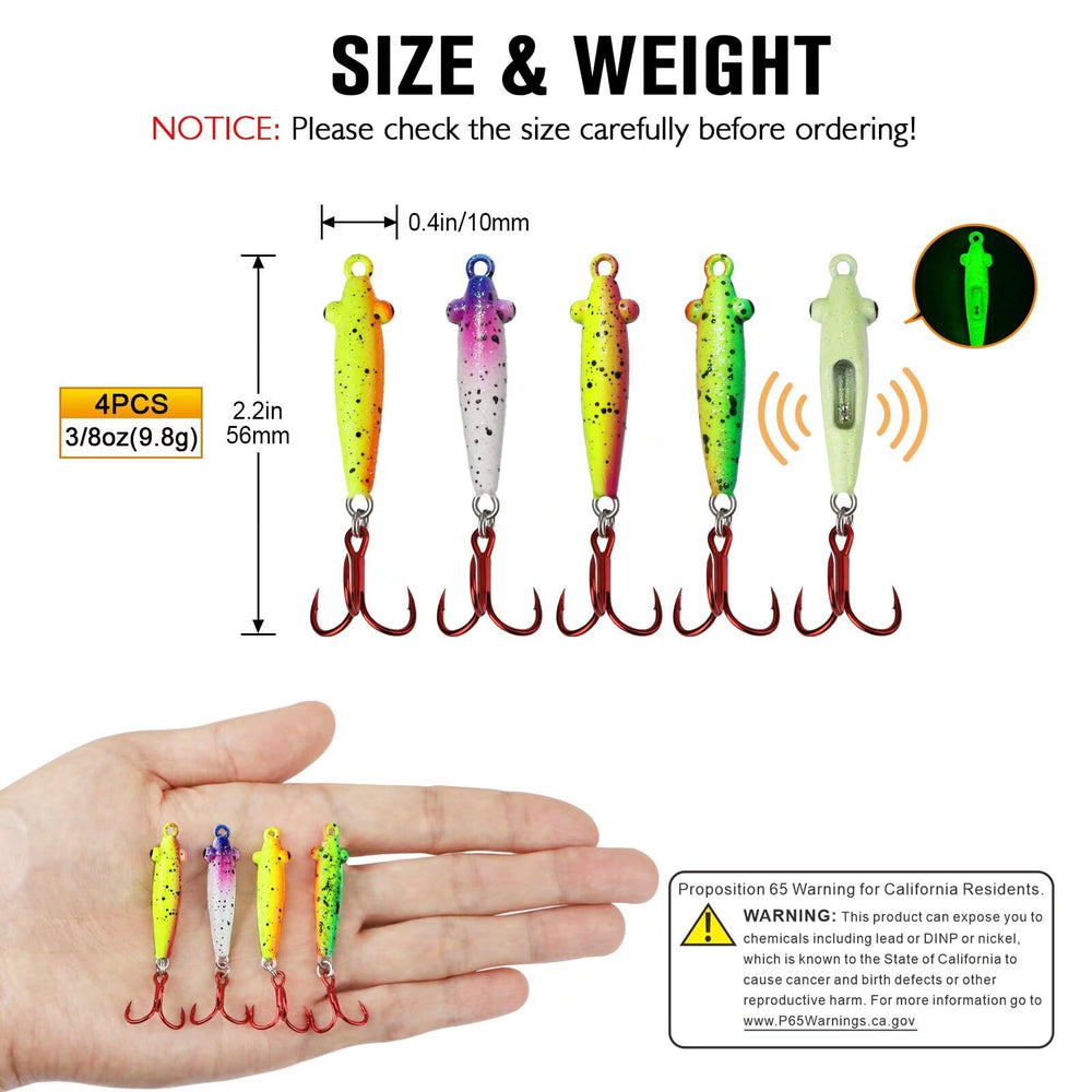 Life-like 3D fish eye on glow spoon