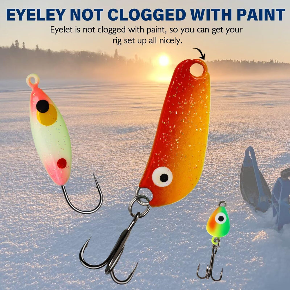 Small-size ice fishing jigs for panfish and crappie