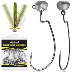 Dovesun Ned Rig jig head 1/16oz (1.75g) with 1/0 hook in a 15-pack