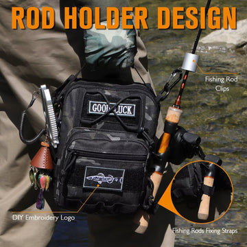 Interior organization with dividers for tackle and accessories