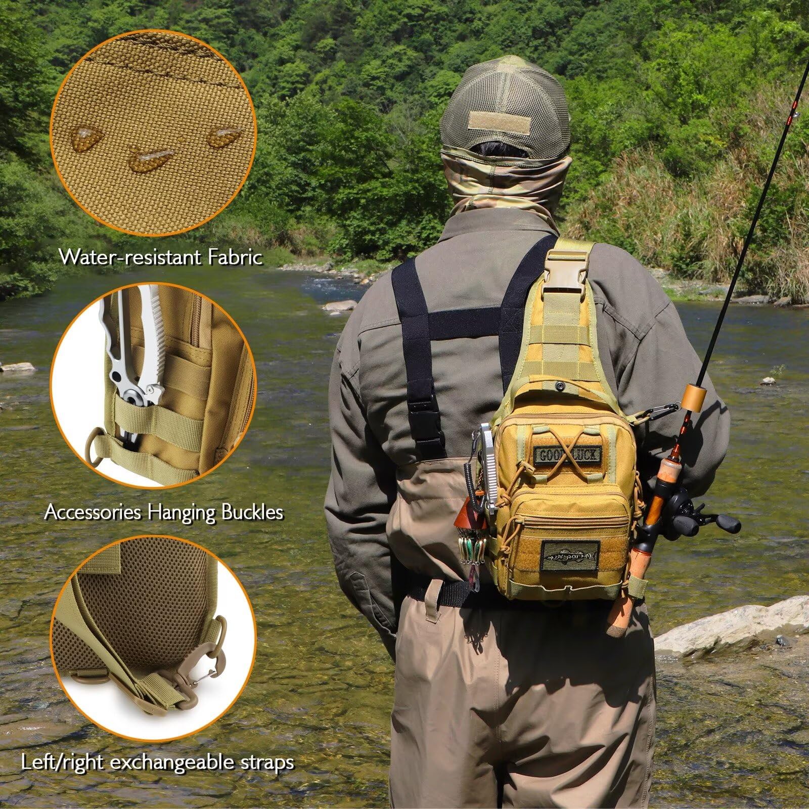 Breathable back panel with mesh for comfort