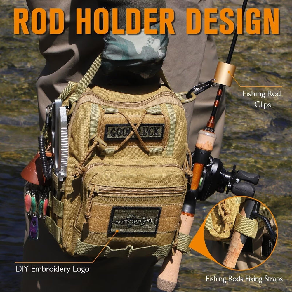 Adjustable strap with reinforced buckle on the Dovesun sling pack