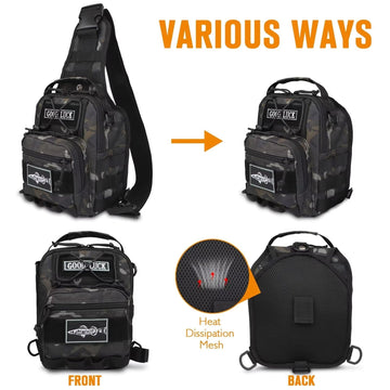 Dovesun small fishing backpack side buckle attachment for extra gear options