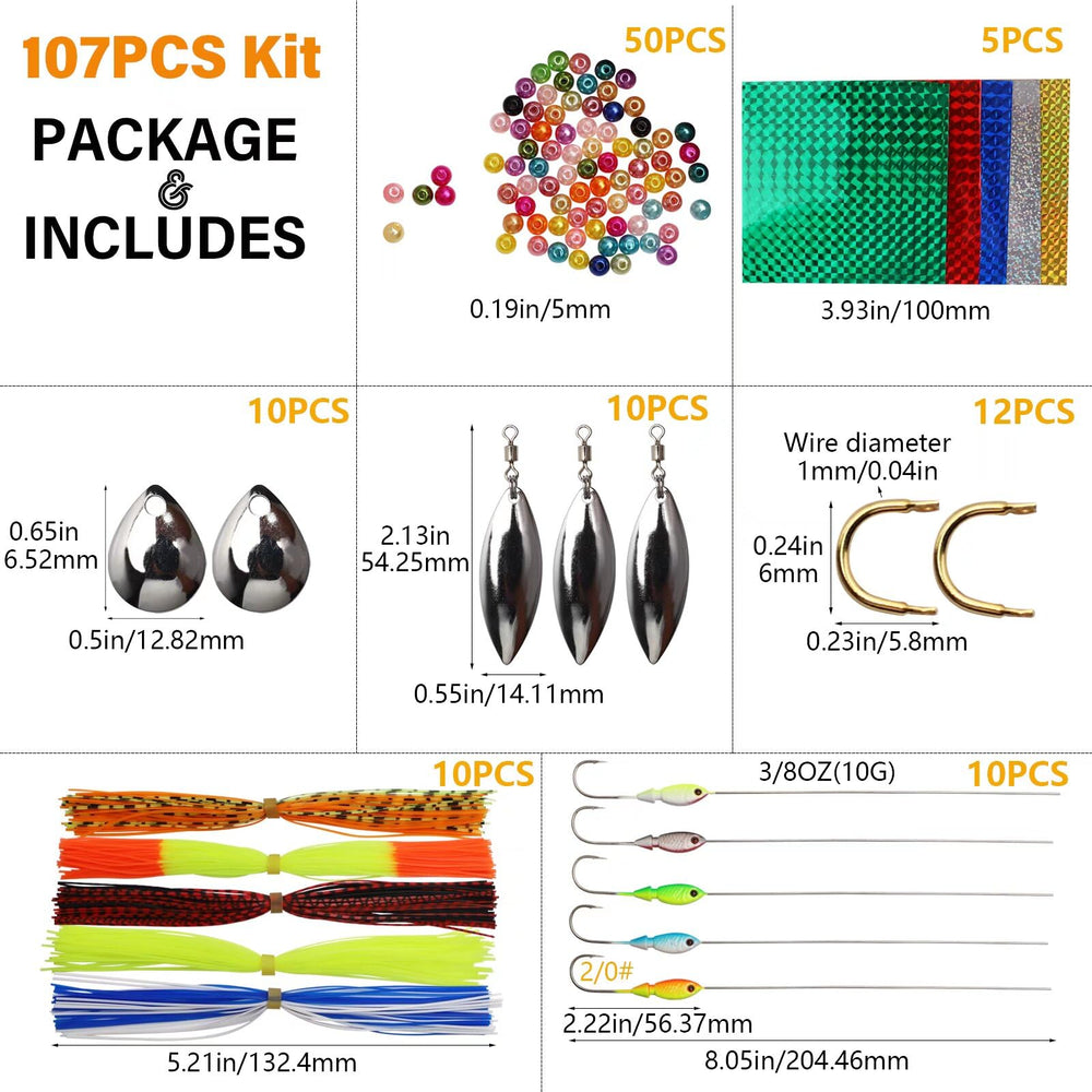 3D eyes and blade options for spinnerbaits