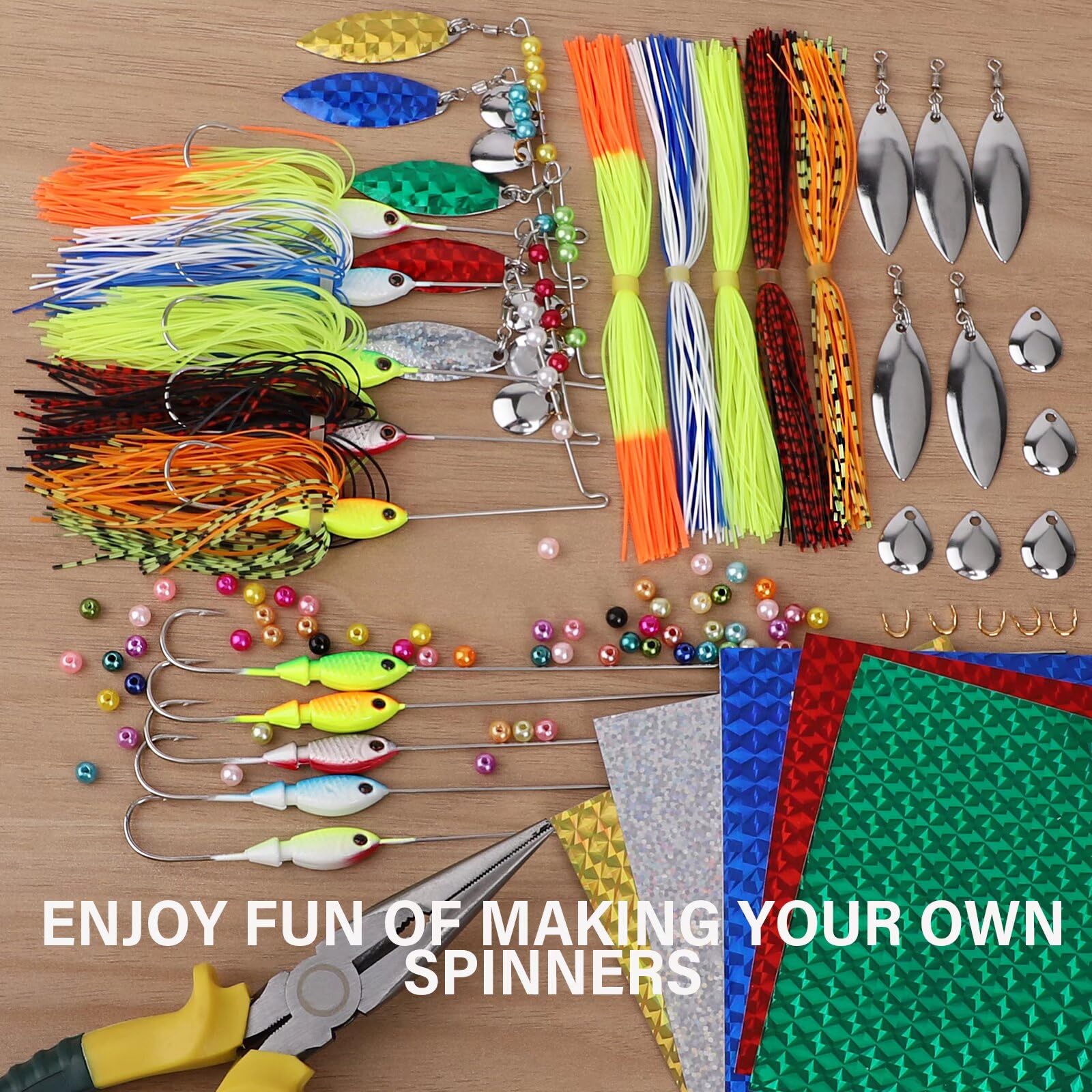 Sample inline spinner assembled from the kit