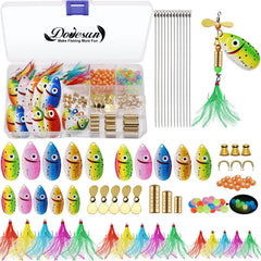 Dovesun inline spinner lure kit with tackle box