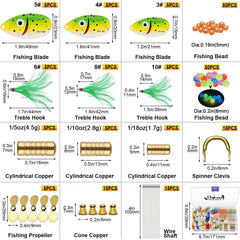 Golden propeller spinner parts for vibration and flash