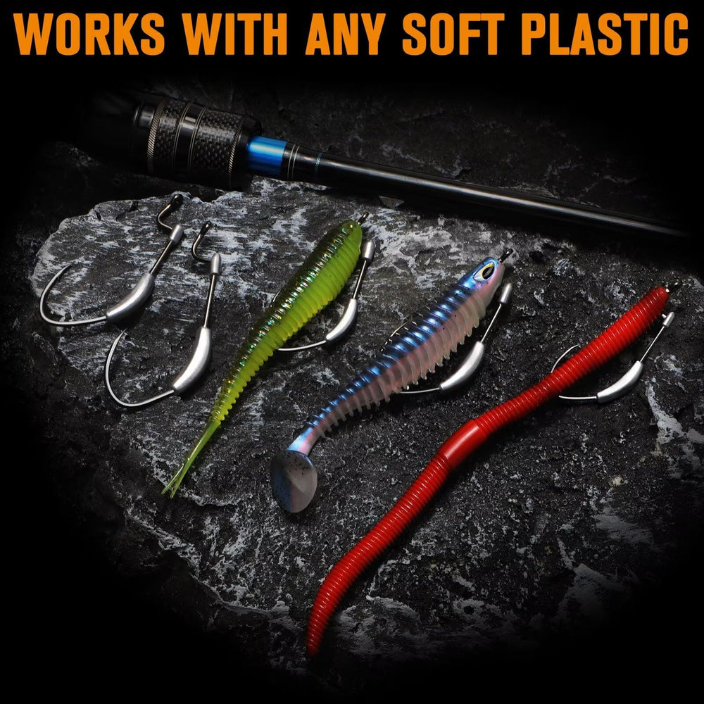 Weedless swimbait hook suitable for vegetation