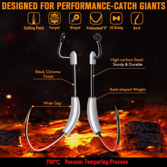 Keel-weighted design for balance on Dovesun swimbait hook