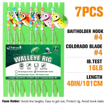 Three hook combinations for Walleye Rigs