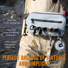Adjustable waist strap and padded back support
