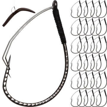 Dovesun weedless wacky rig hook size 1-0 for bass