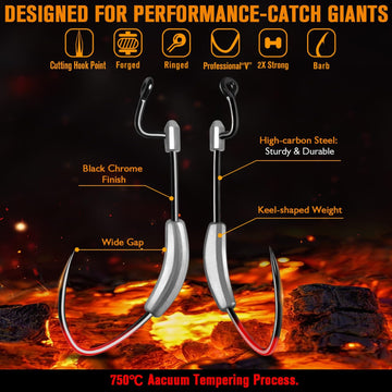 High carbon steel construction and black nickel finish