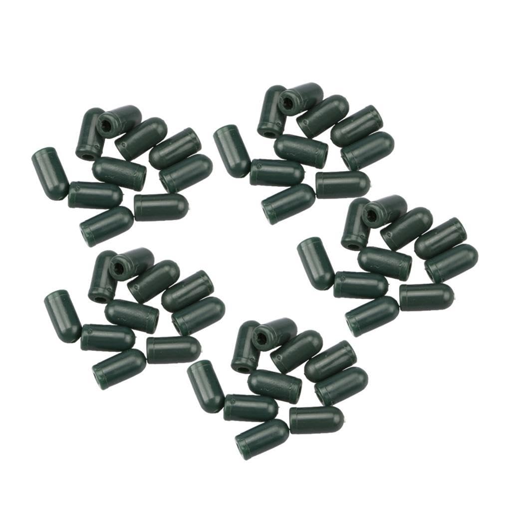 Dovewill green buffer beads improve visibility and tidy presentation on rigs.