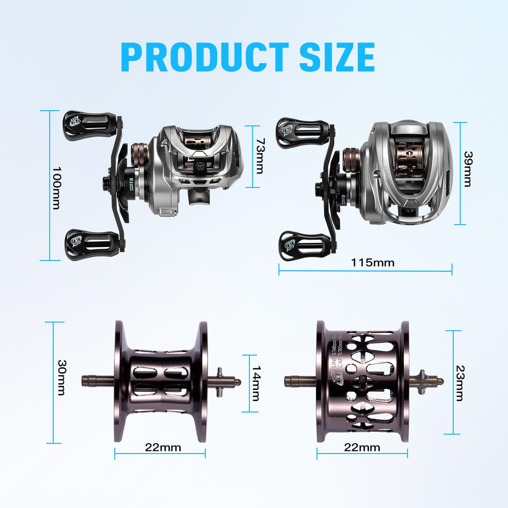 DOVIELLO HICC50 dual spools; versatile setups for varied fishing scenarios