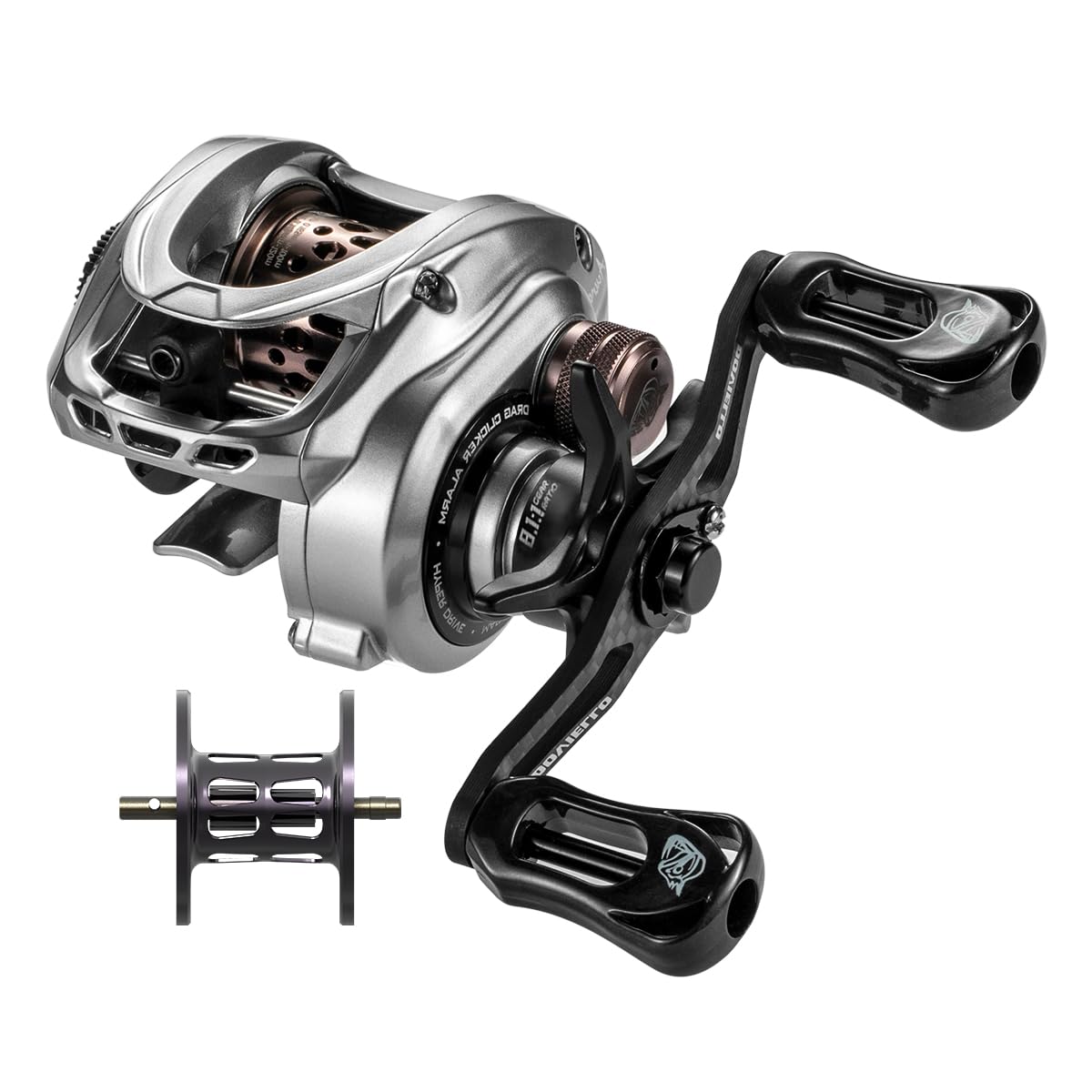 DOVIELLO HICC50 reel body; feather-light design improves all-day comfort on long sessions
