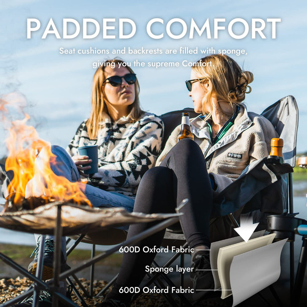 Dowinx padded seat with breathable mesh keeps you cool and cozy.