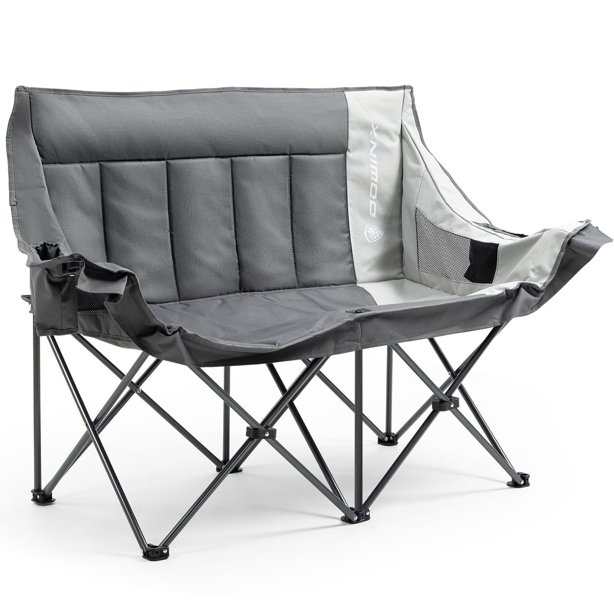 Dowinx double camping chair with wide padded seat for family comfort outdoors.