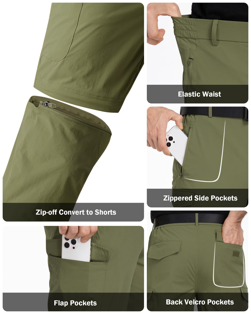 DOWMQ pants waistband flexible for comfortable, non-restrictive movement