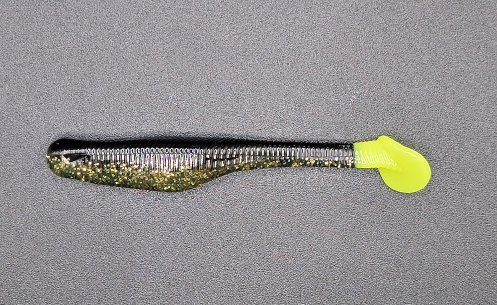 Texas Roach color detail on Down South Lures hook