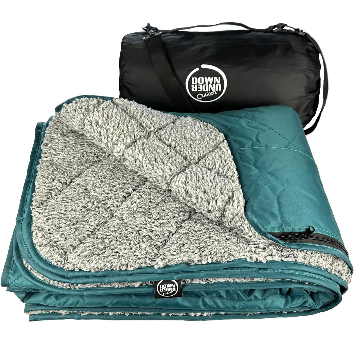 Down Under Outdoors large blanket cape-wear for hands-free stadium comfort.