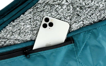 Down Under Outdoors sherpa fleece closeup highlights plush 340gsm warmth.