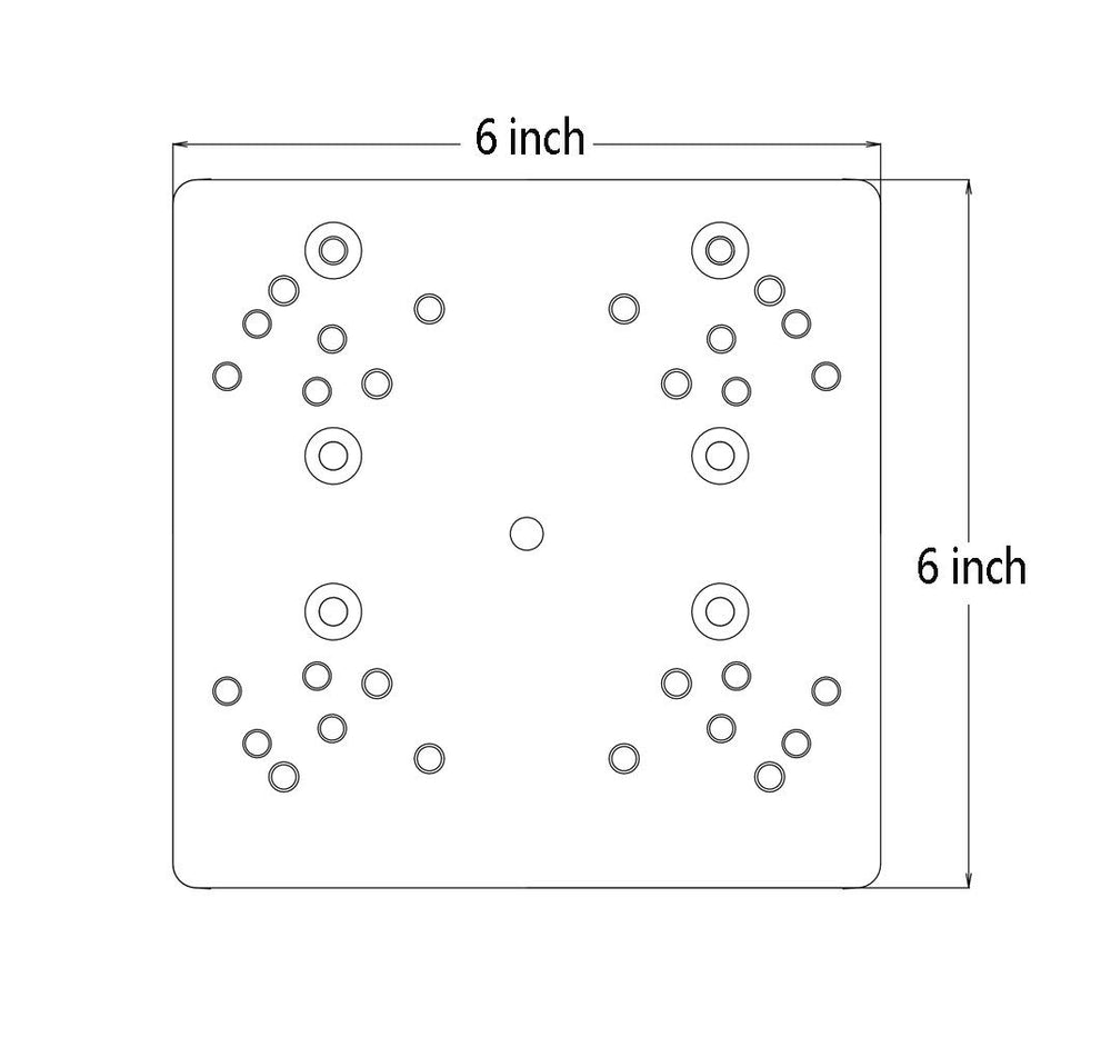 Marine-grade T6 aluminum universal downrigger bracket with CNC processing