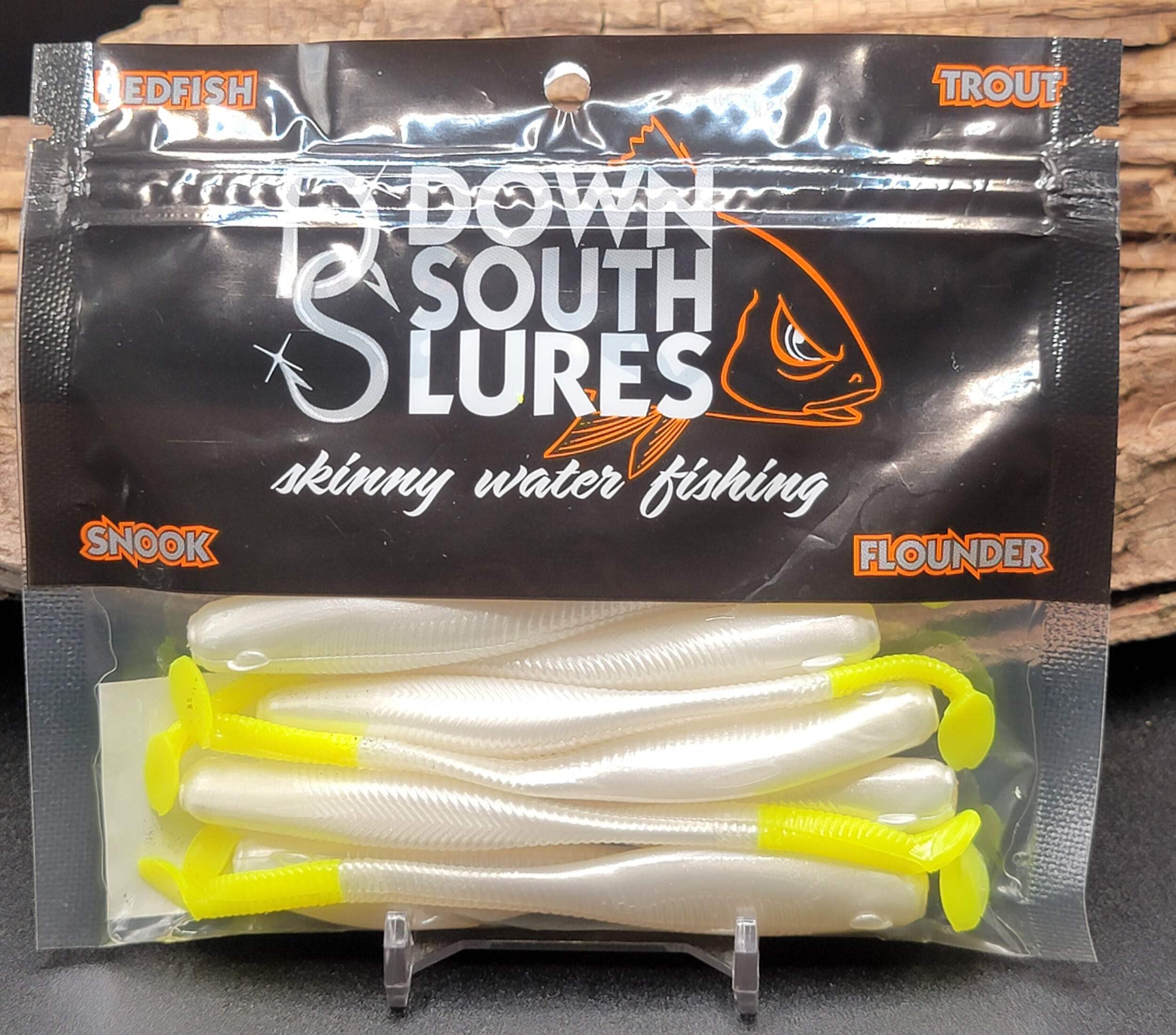 8-pack packaging of Down South Lures Southern Shad swimbaits