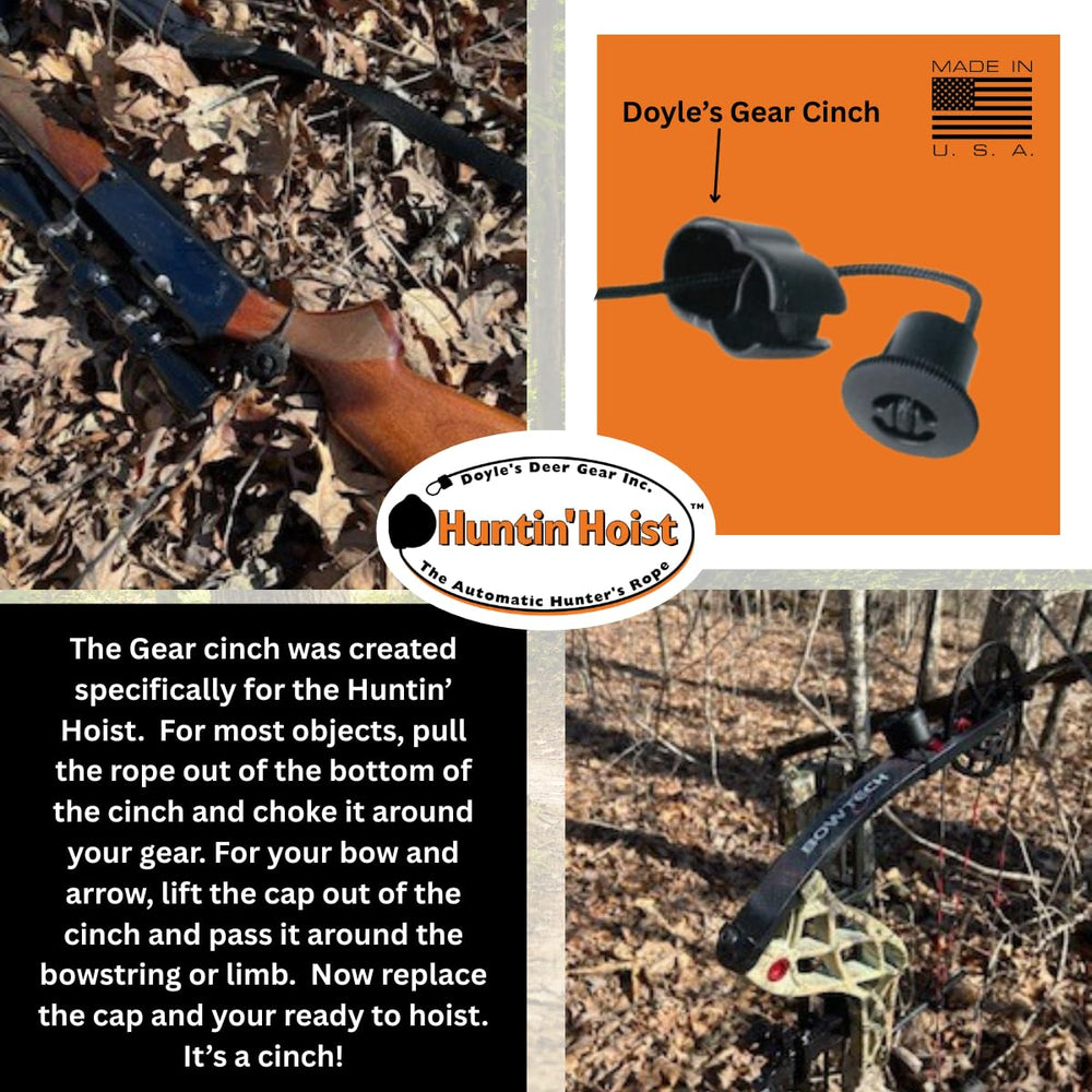 Doyles Deer Gear Huntin Hoist cinch choker enables versatile load transfer for gear