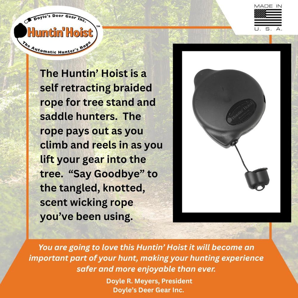 Doyles Deer Gear Huntin Hoist USA-made craftsmanship
