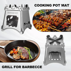 DOYOXIGO storage bag keeps stove organized during trips.
