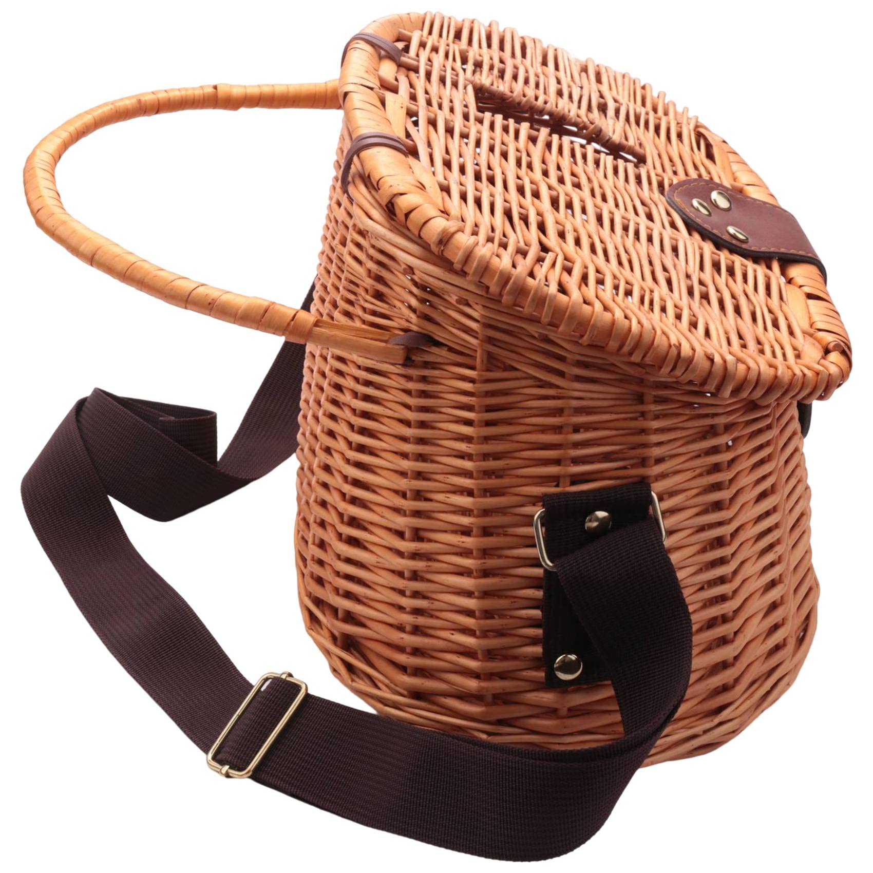 DPDPD creel features a wide adjustable strap and leather hinges for comfort
