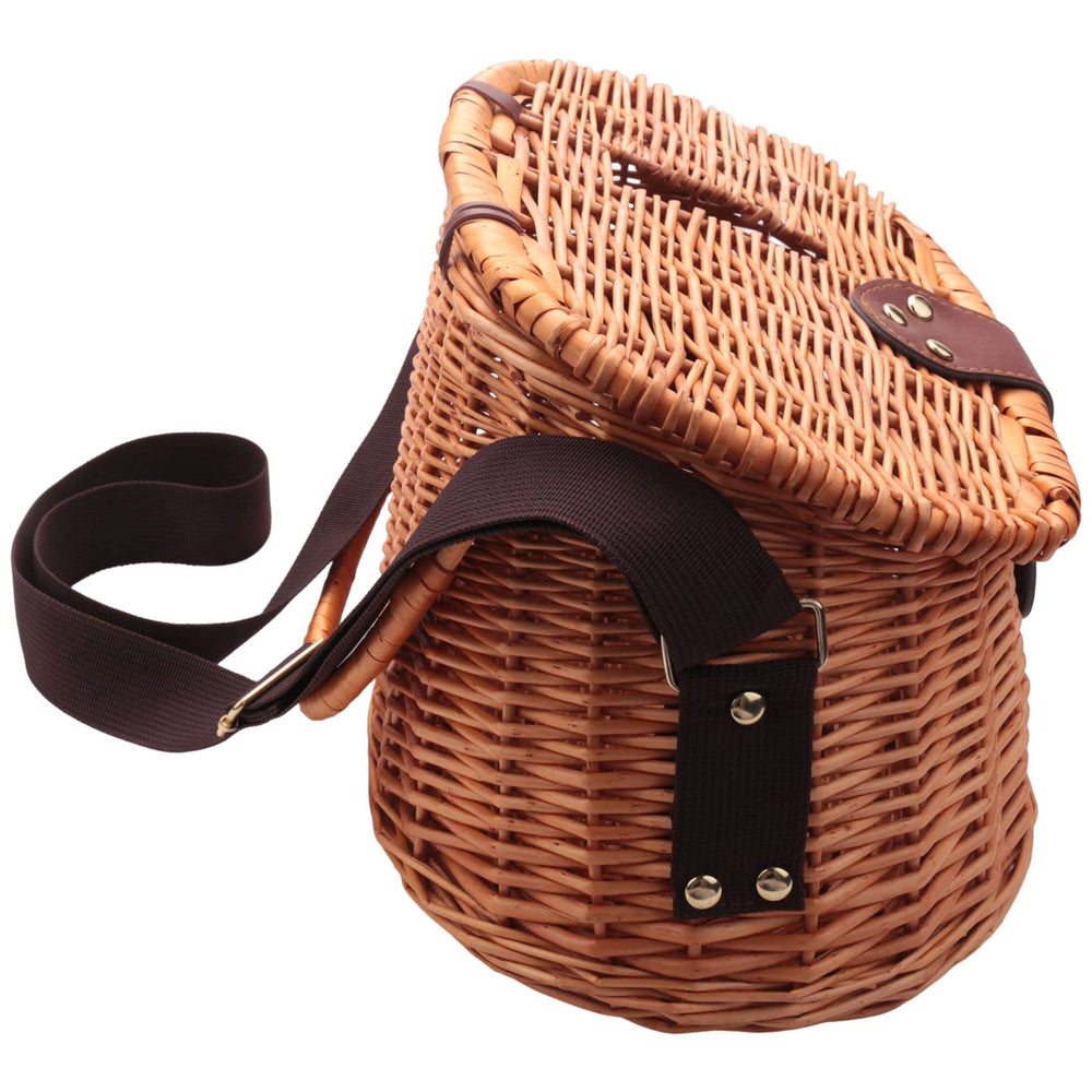 DPDPD trout creel with ventilated mesh design for air flow and quick access