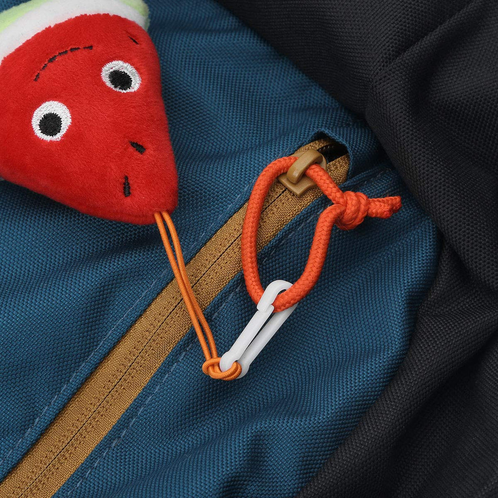 dPois mini plastic carabiner closeup shows smooth finish