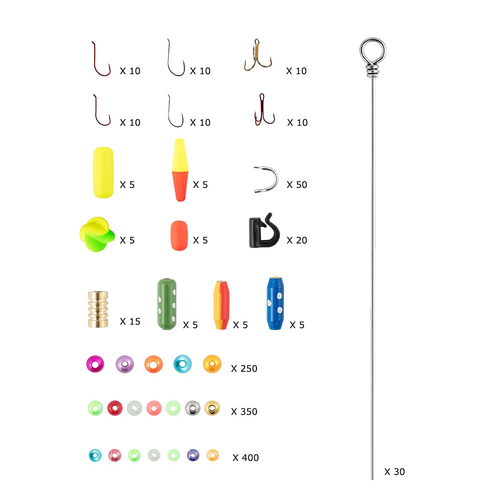 30 lure bodies included in the kit