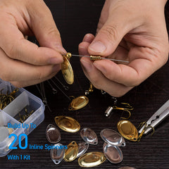 Brass and nickel-coated stainless steel components