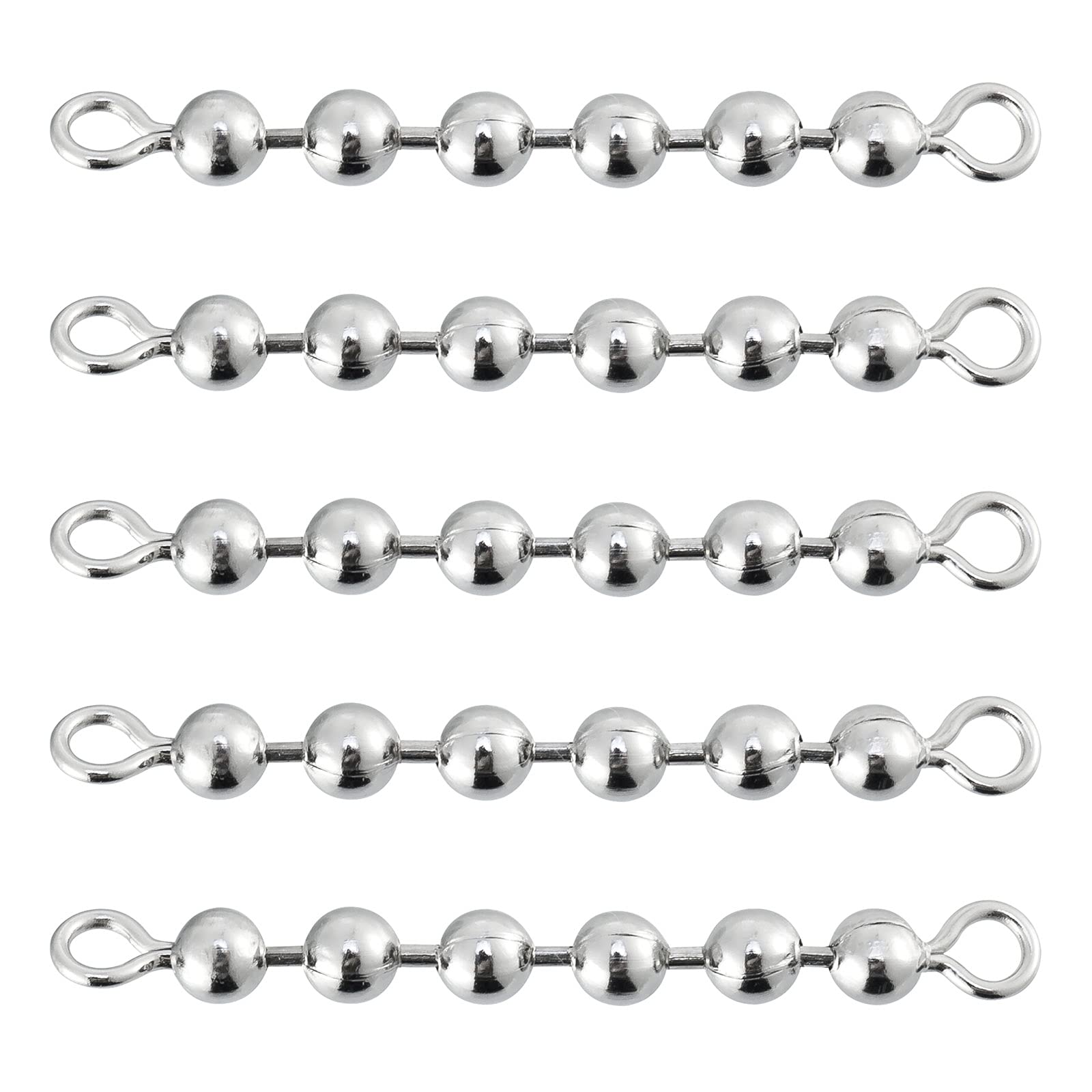 Dr.Fish stainless steel bead chain swivels with 6 beads