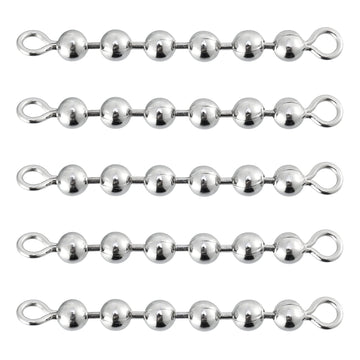 Dr.Fish stainless steel bead chain swivels with 6 beads