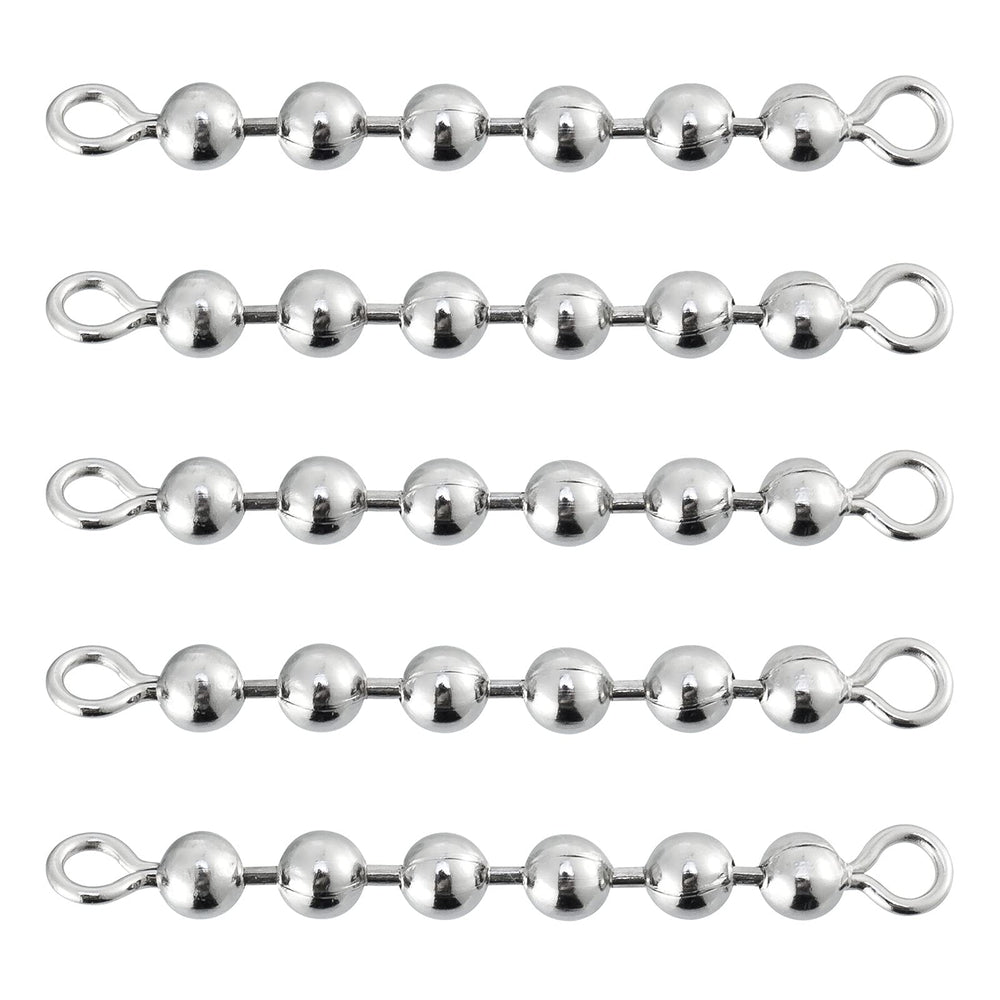 Dr.Fish stainless steel bead chain swivels with 6 beads