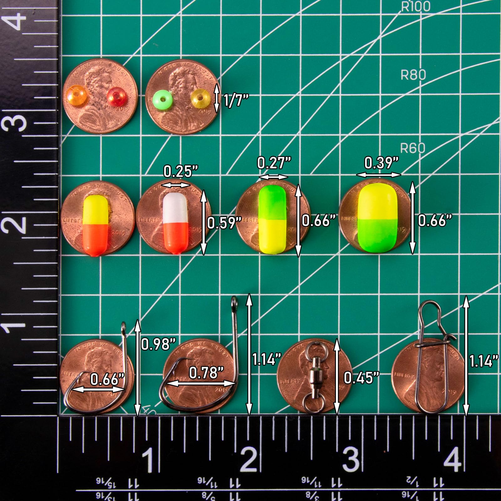 20 #7 ball bearing swivels with nickel coating
