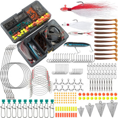 Dr.Fish 269-piece surf fishing tackle box kit front view