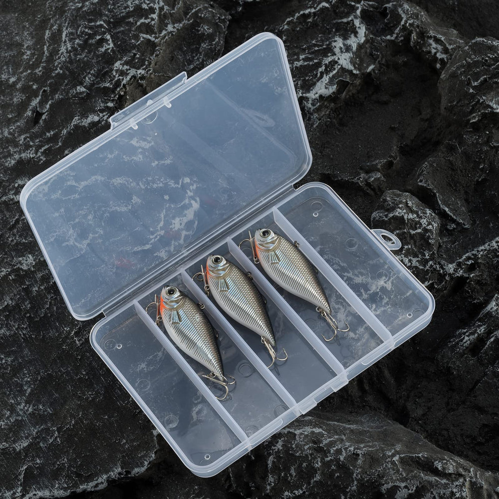 All six Dr.Fish lipless crankbaits arranged in tackle box