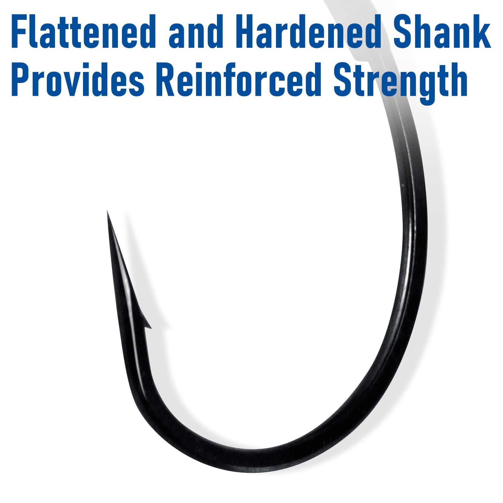 High carbon steel wacky rig hooks wrapped on black epoxy wire