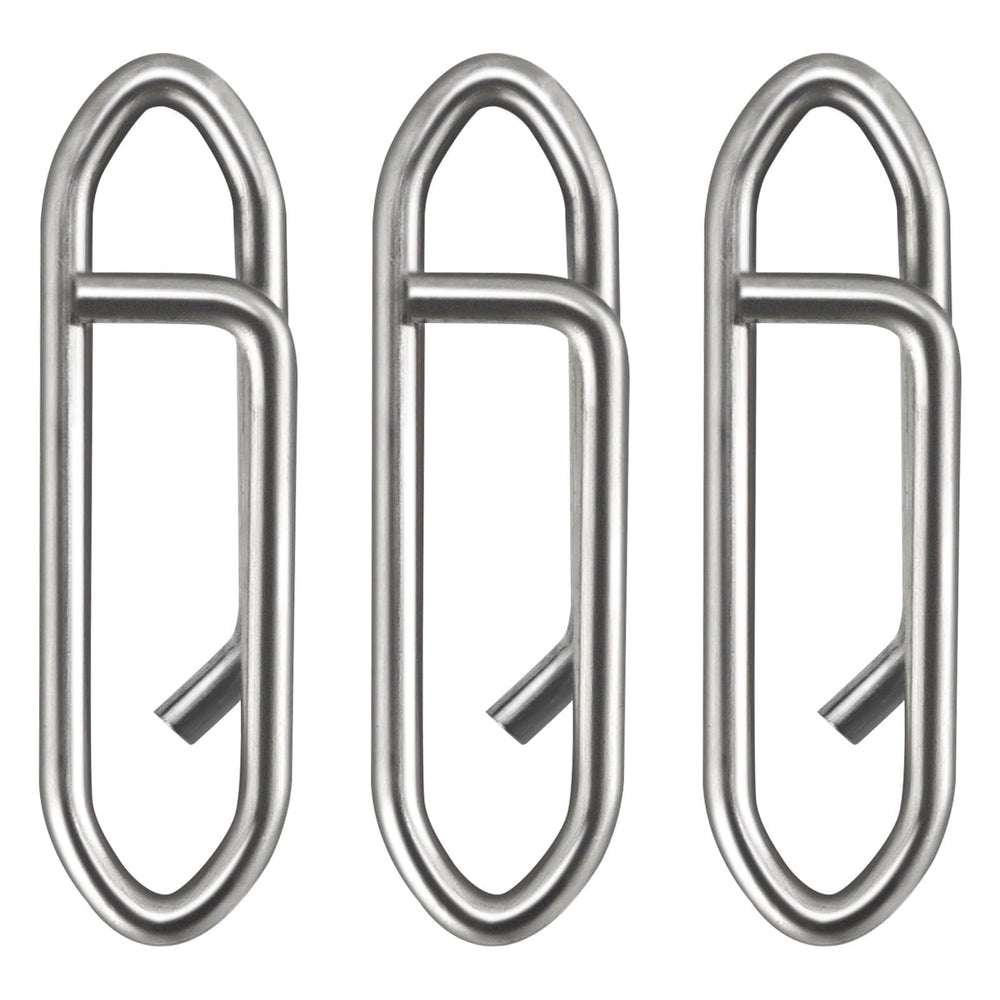 Dr.Fish 40-pack power clips close-up stainless steel