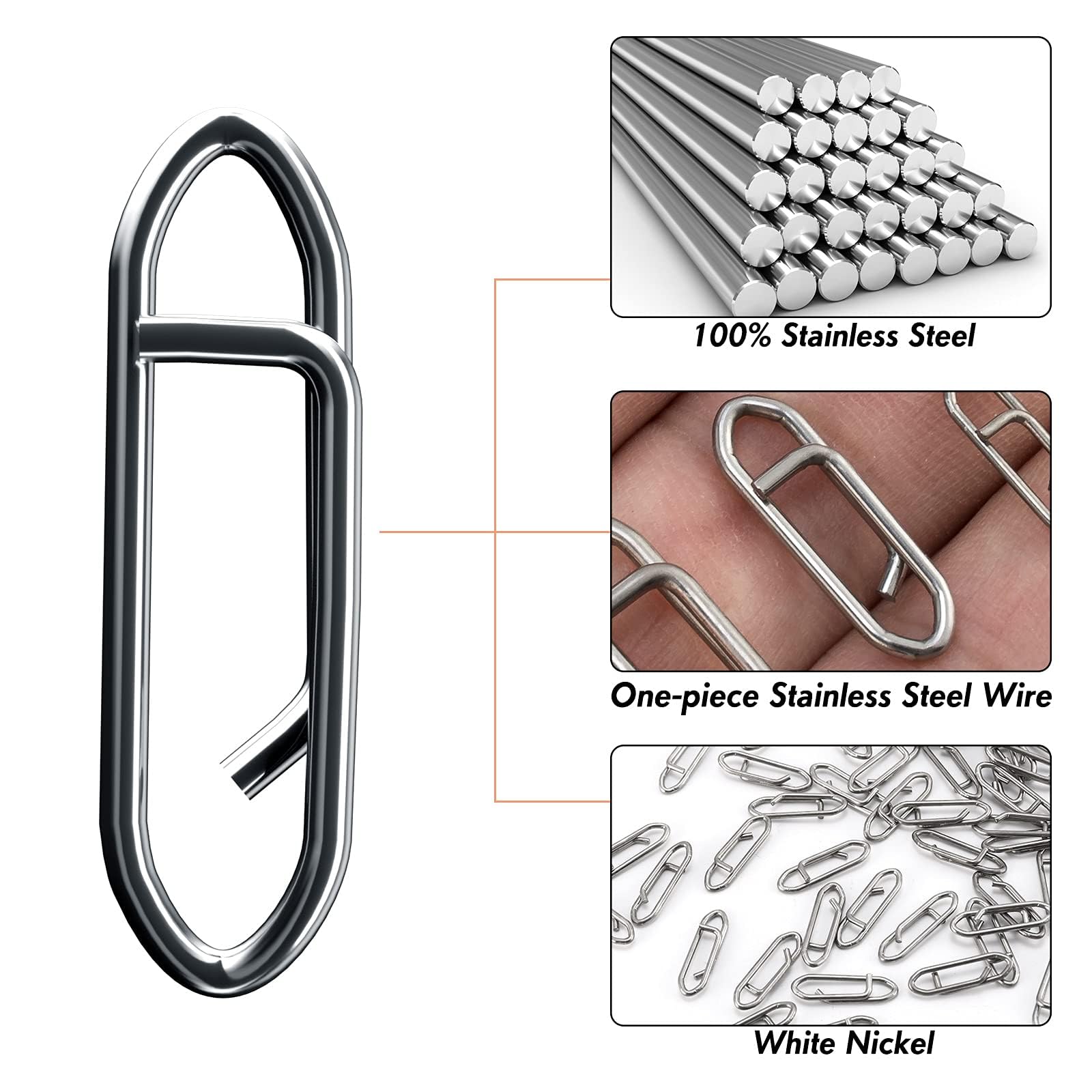 Power clips used in saltwater fishing setup
