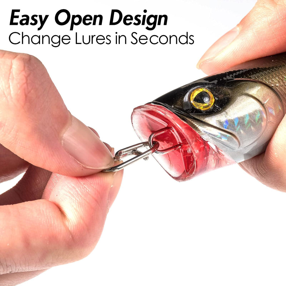 Freshwater fishing power clips with lures