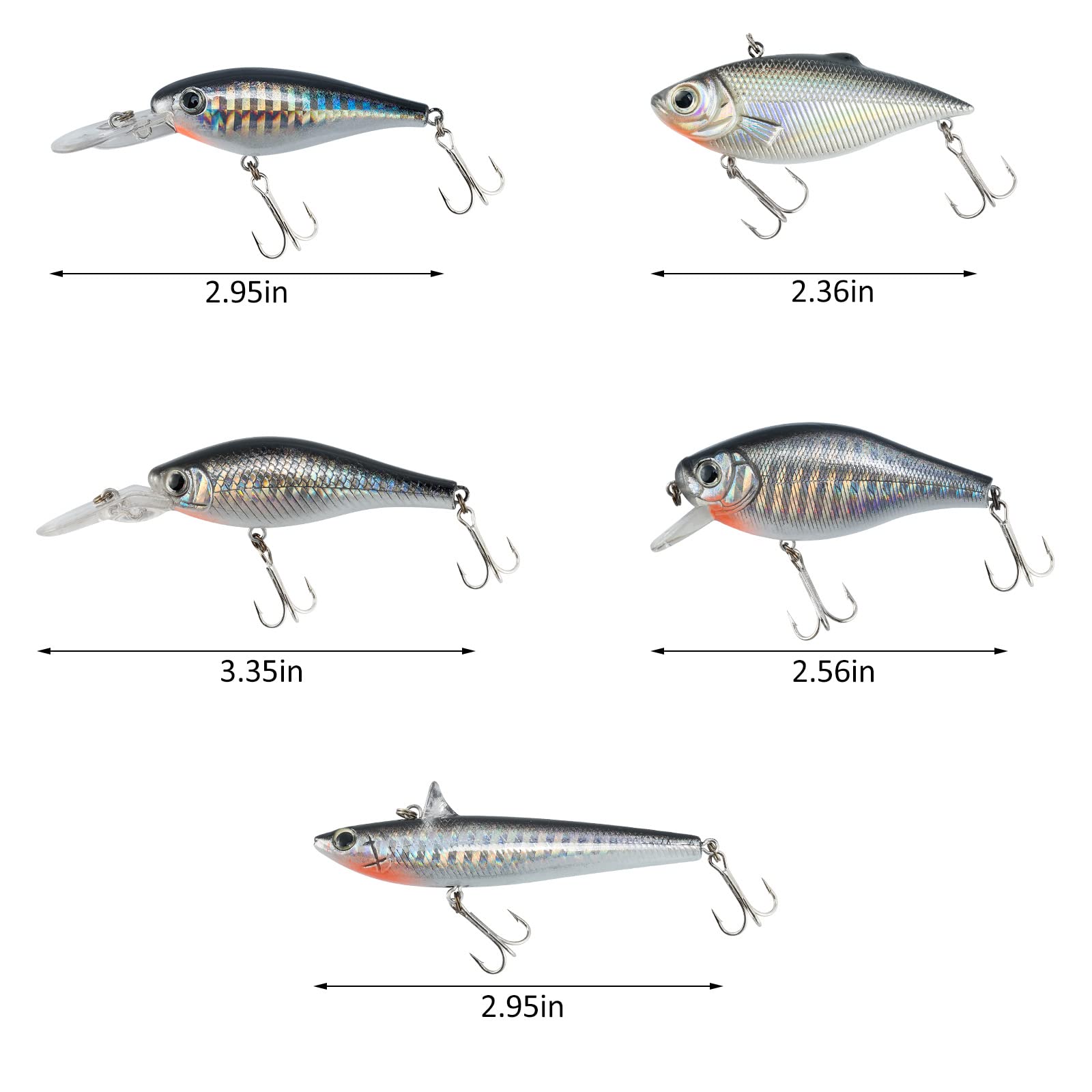 Chrome laser-painted lure close-up with 3D eyes