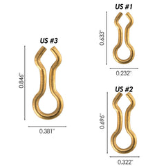 Dr.Fish brass sinker eyelets 200 pack view highlighting convenient DIY weight making